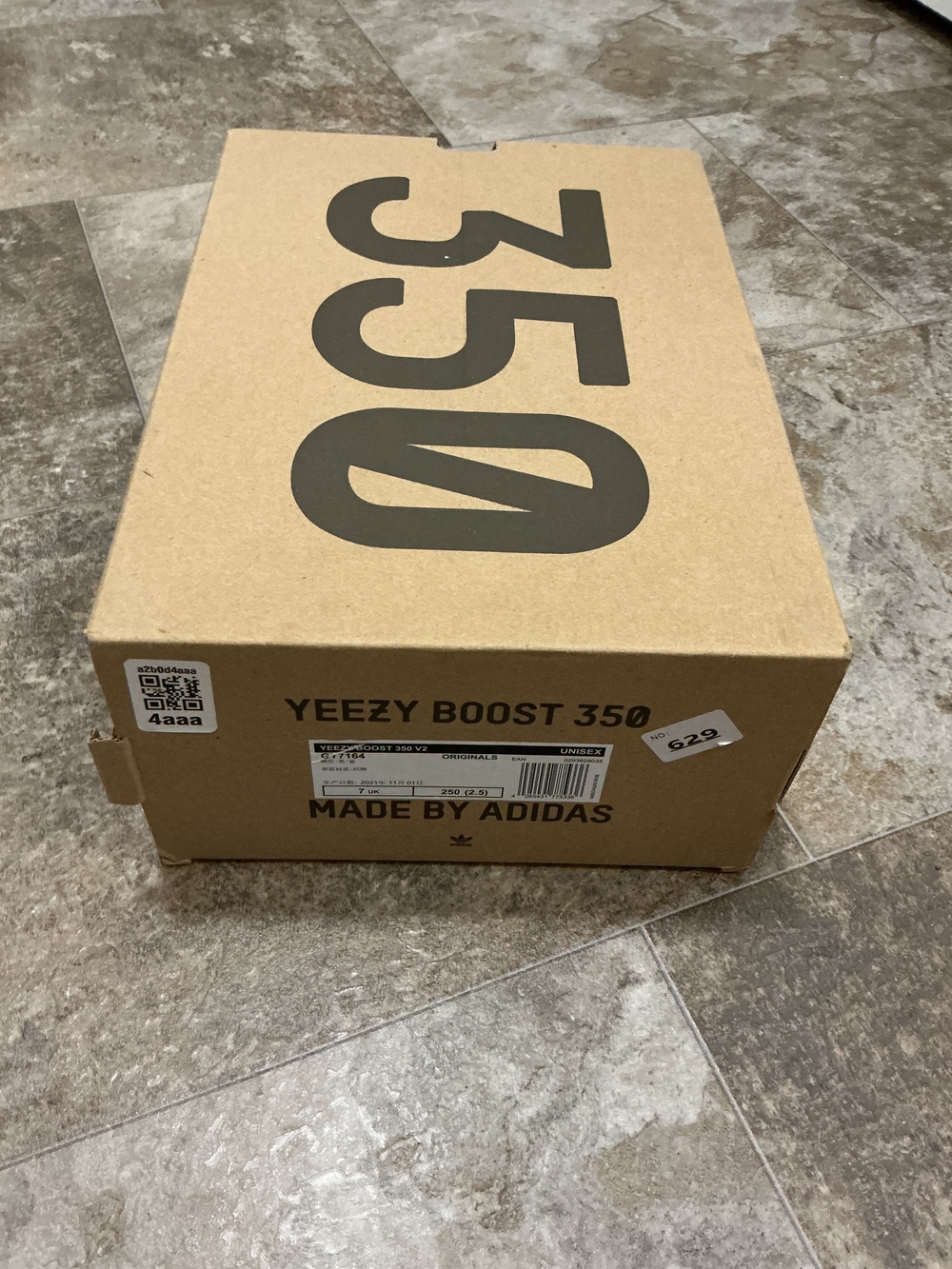 Adidas Yeezy Boost 350 V2 Dazzling Blue - Women's 8.5 / Men's 7.5 (With Box) - Picture 7 of 7